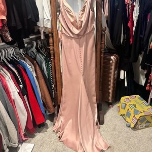 David’s Bridal Bridemaid dress Galina Signature Sand size 10